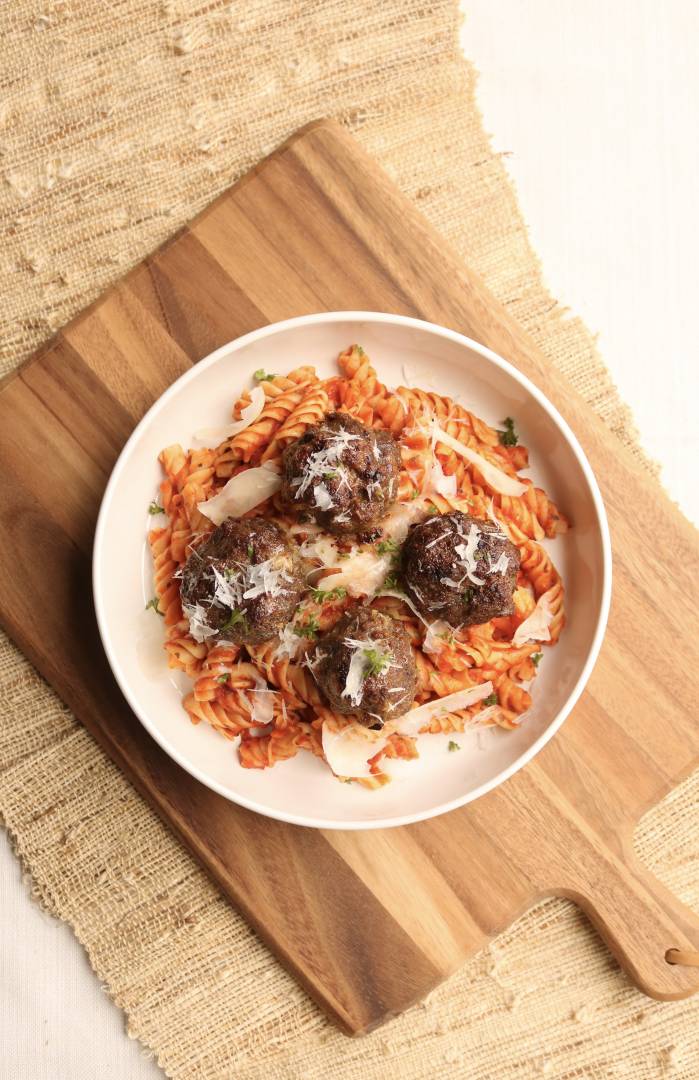 Angus Beef Meatball Pasta