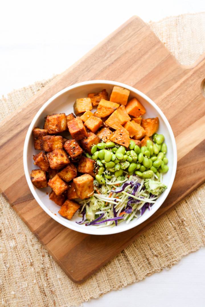 *NEW* Crispy Sweet Chili Garlic Tofu Buddha Bowl - Vegan ...