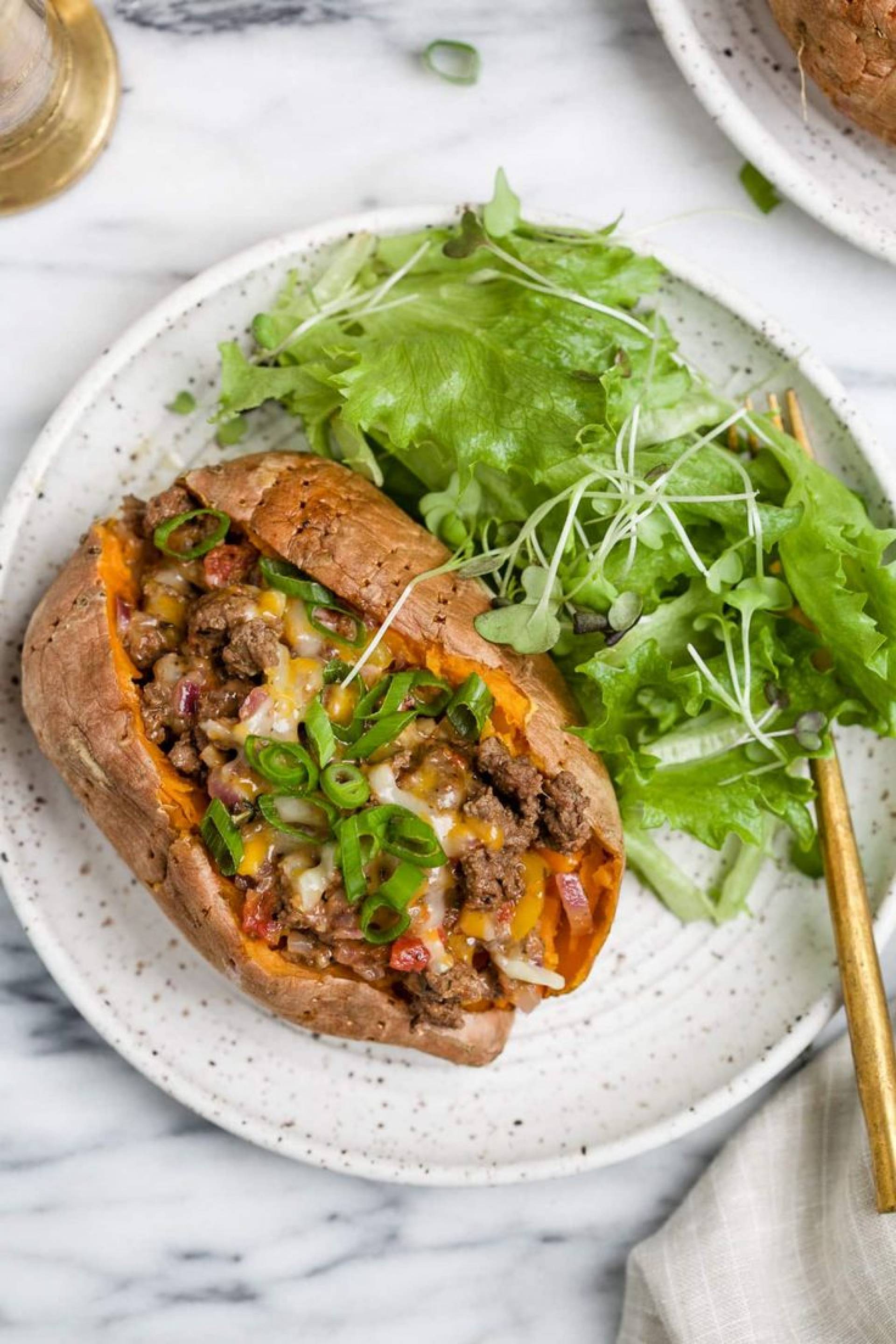 Loaded & Stuffed Sweet Potato